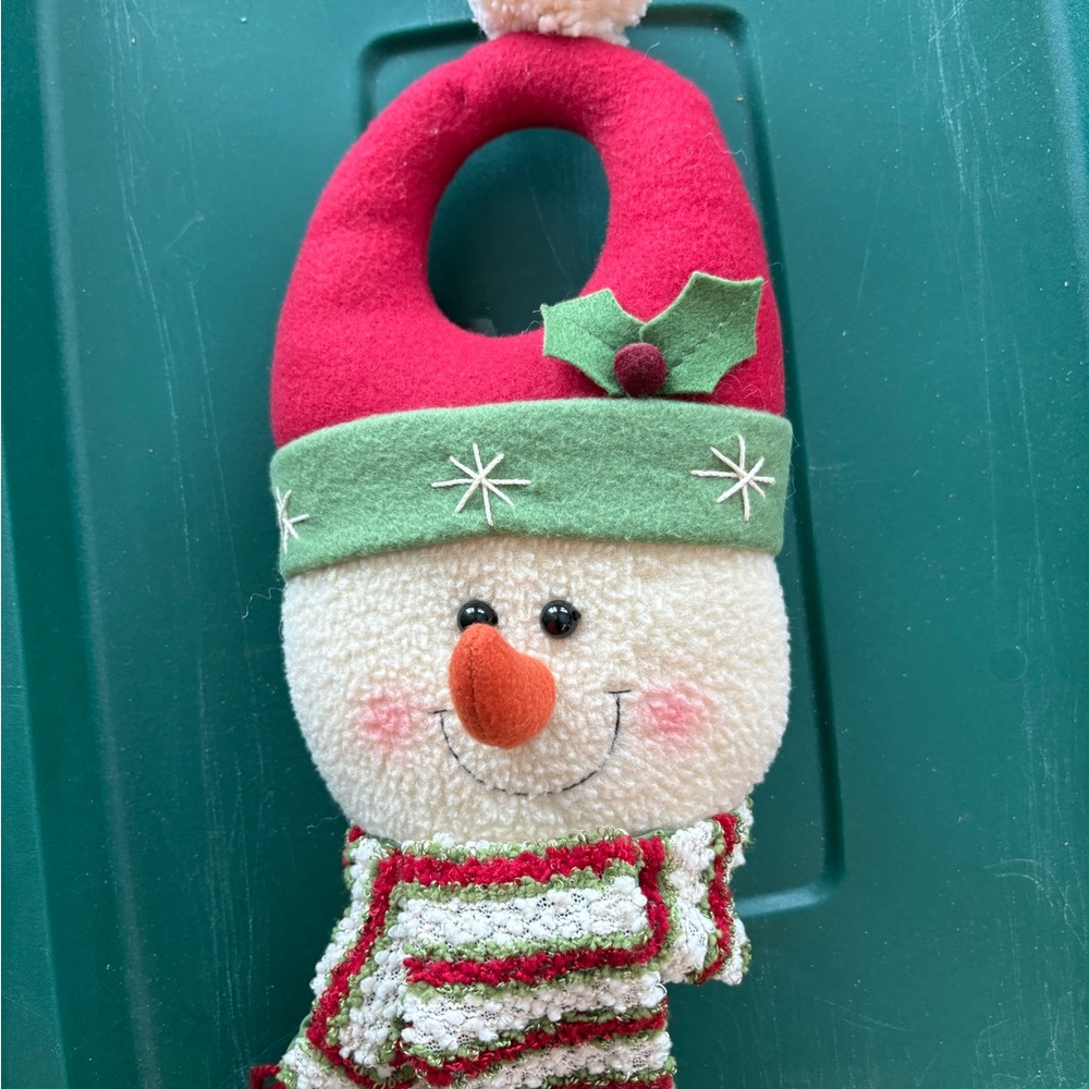 Festive Snowman Door Hanger